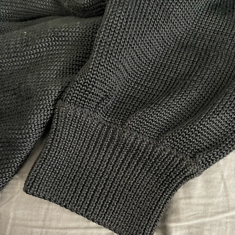 Michael Kors Black Chunky Knit Button Down Cardigan Sweater NWOT - Picture 9 of 12